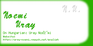 noemi uray business card